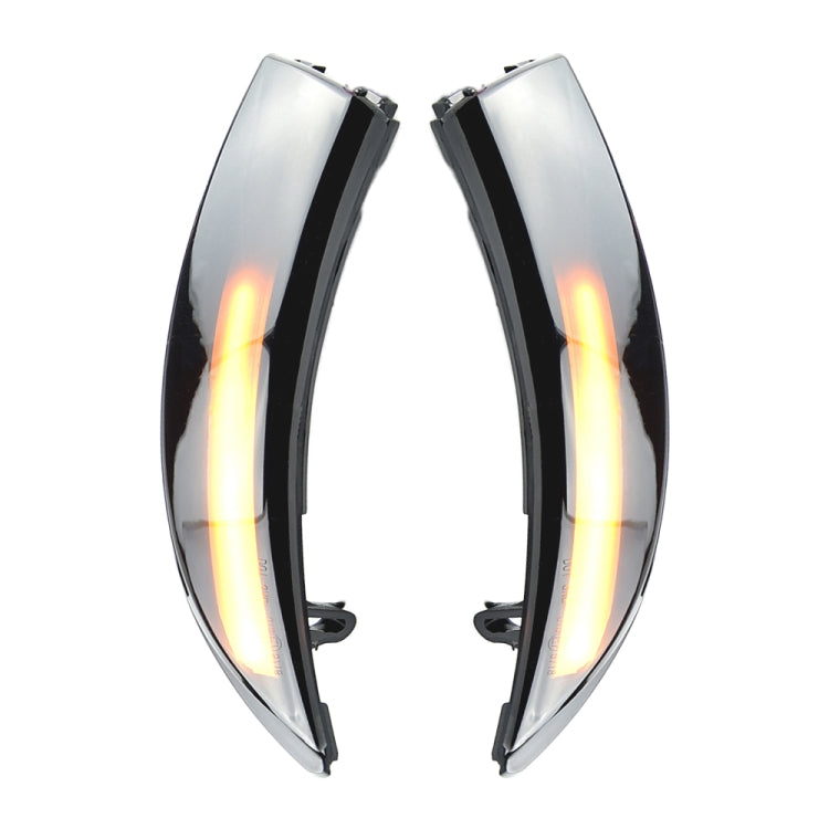 1 coppia per Ford Fiesta 2008-2017 Car Dynamic LED Indicatori di direzione Specchietto retrovisore Lampeggiatore Acqua Lampeggiante, For Ford Fiesta 2008-2017 (Transparent Black)