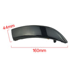 1 coppia per Ford Fiesta 2008-2017 Car Dynamic LED Indicatori di direzione Specchietto retrovisore Lampeggiatore Acqua Lampeggiante, For Ford Fiesta 2008-2017 (Transparent Black)