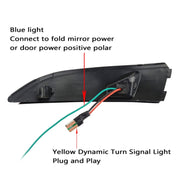1 coppia per Ford Fiesta 2008-2017 Car Dynamic LED Indicatori di direzione Specchietto retrovisore Lampeggiatore Acqua Lampeggiante, For Ford Fiesta 2008-2017  (Blue)