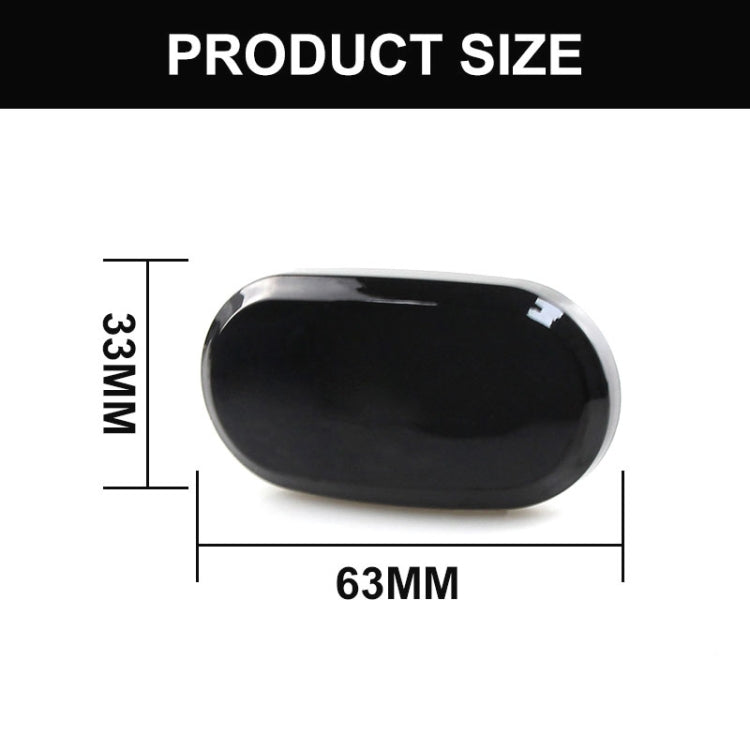 2 pezzi per Suzuki Jimny JB64W 2018/07- Luce laterale parafango LED dinamico per auto, For Suzuki Jimny JB64W 2018/07- (Transparent), For Suzuki Jimny JB64W 2018/07- (Transparent Black)