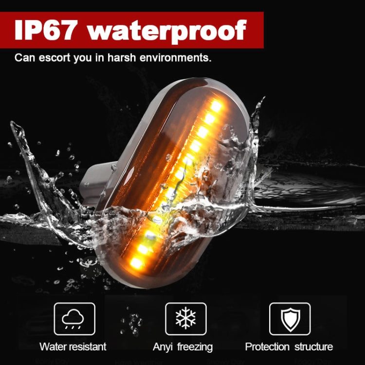 2 pezzi per Suzuki Jimny JB64W 2018/07- Luce laterale parafango LED dinamico per auto, For Suzuki Jimny JB64W 2018/07- (Transparent), For Suzuki Jimny JB64W 2018/07- (Transparent Black)