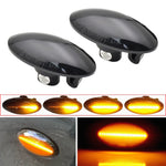 2 pezzi per Suzuki Grand Vitara JT 2005-2012 luce laterale parafango LED dinamico per auto, For Suzuki Grand Vitara JT 2005-2012 (Transparent), For Suzuki Grand Vitara JT 2005-2012 (Transparent Black)