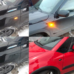 2 pezzi per Suzuki Grand Vitara JT 2005-2012 luce laterale parafango LED dinamico per auto, For Suzuki Grand Vitara JT 2005-2012 (Transparent), For Suzuki Grand Vitara JT 2005-2012 (Transparent Black)
