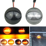 2 pz Per Land Rover Range Rover L322 2002-2012 Auto Dinamica LED Parafango Luce Laterale, For Land Rover Range Rover L322 2002-2012, For Land Rover Range Rover L322 2002-2012 (Transparent Black)
