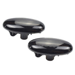 2 pezzi per Mazda 2 DY 2003-2007 Luce laterale parafango LED dinamica per auto, For Mazda 2 DY 2003-2007 (Transparent Black)