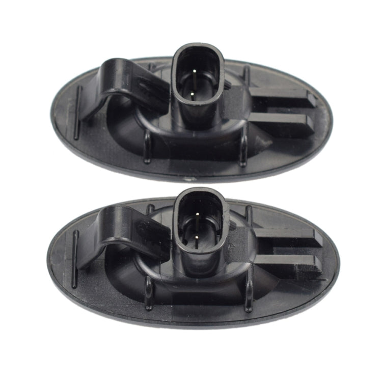 2 pezzi per Mazda 2 DY 2003-2007 Luce laterale parafango LED dinamica per auto, For Mazda 2 DY 2003-2007 (Transparent Black)
