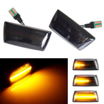 2 pz Per Chevrolet Cruze 2009-2014 Auto Dinamica LED Parafango Luce Laterale 1713423, For Chevrolet Cruze 2009-2014 (Transparent), For Chevrolet Cruze 2009-2014 (Transparent Black)