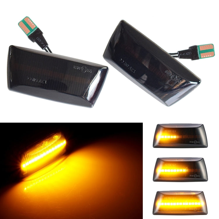 2 pz Per Chevrolet Cruze 2009-2014 Auto Dinamica LED Parafango Luce Laterale 1713423, For Chevrolet Cruze 2009-2014 (Transparent), For Chevrolet Cruze 2009-2014 (Transparent Black)