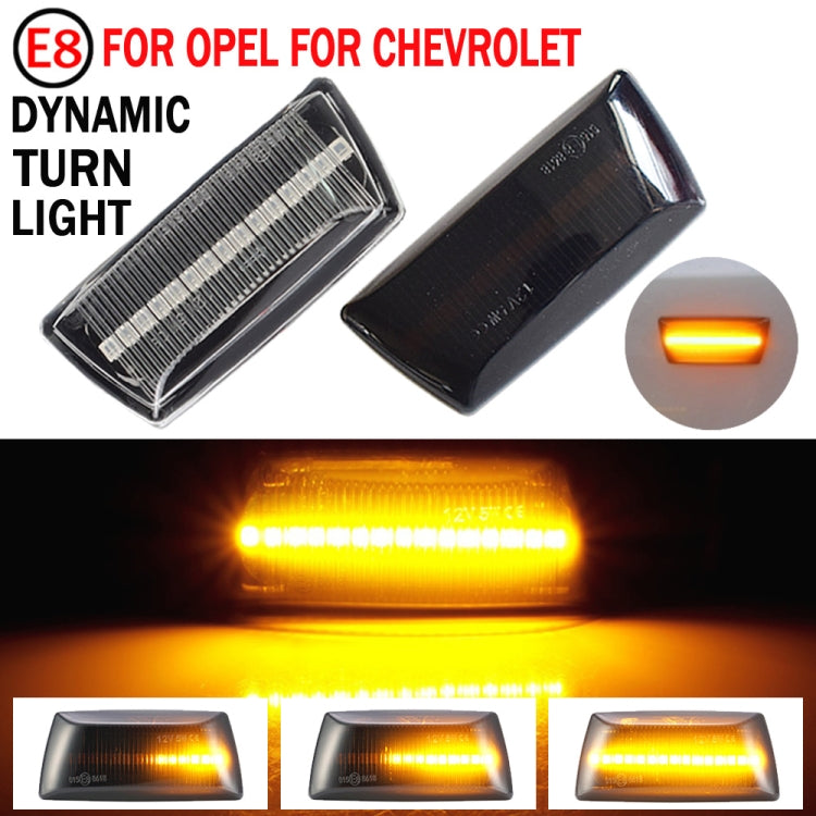 2 pz Per Chevrolet Cruze 2009-2014 Auto Dinamica LED Parafango Luce Laterale 1713423, For Chevrolet Cruze 2009-2014 (Transparent), For Chevrolet Cruze 2009-2014 (Transparent Black)