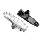 2 pezzi per Mitsubishi Lancer 2008-2018 luce laterale parafango LED dinamico per auto, For Mitsubishi Lancer 2008-2018 (Transparent), For Mitsubishi Lancer 2008-2018 (Transparent Black)