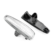 2 pezzi per Mitsubishi Lancer 2008-2018 luce laterale parafango LED dinamico per auto, For Mitsubishi Lancer 2008-2018 (Transparent), For Mitsubishi Lancer 2008-2018 (Transparent Black)