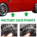2 pezzi per blocco buffer di supporto in gomma con staffa jack per automobile BMW, For BMW Rubber Jack