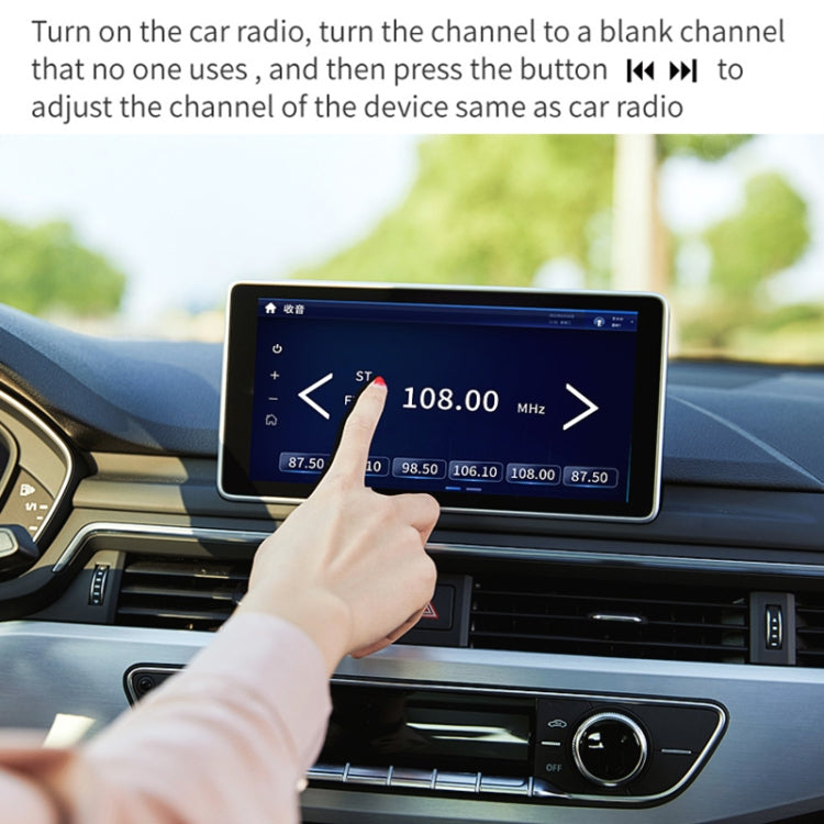 Trasmettitore FM audio per lettore MP3 Bluetooth per auto con luce ambientale, MP3 Player