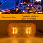 2 luci di posizione laterali per camion MK-106 da 12 LED, MK-106 (Red Light), MK-106 (Yellow Light)