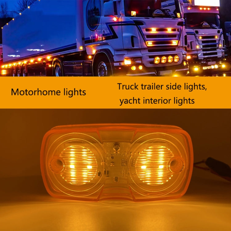 2 luci di posizione laterali per camion MK-106 da 12 LED, MK-106 (Red Light), MK-106 (Yellow Light)
