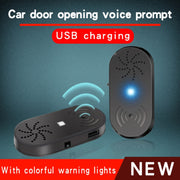 Allarme di apertura della portiera dell'auto, induzione automatica, luce di richiesta vocale a LED, Door Opener Alarm