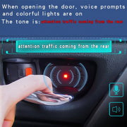 Allarme di apertura della portiera dell'auto, induzione automatica, luce di richiesta vocale a LED, Door Opener Alarm