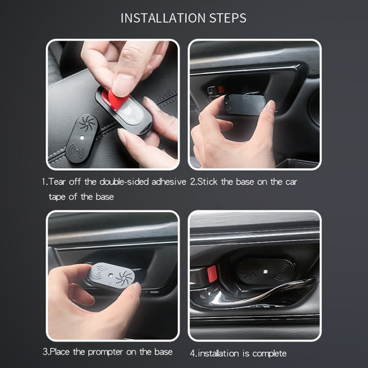 Allarme di apertura della portiera dell'auto, induzione automatica, luce di richiesta vocale a LED, Door Opener Alarm