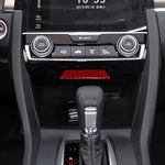 Adesivo decorativo per vano portaoggetti in fibra di carbonio per auto per Honda Civic di decima generazione 2016-2019, guida a destra e a sinistra universale, Storage Compartment