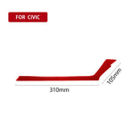 Adesivo decorativo per auto in fibra di carbonio sotto l'uscita dell'aria del controllo centrale per Honda Civic di decima generazione 2016-2019, guida a destra, Below the Central Control Air Outlet Right Drive
