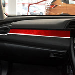 Adesivo decorativo per controllo centrale in fibra di carbonio per auto per Honda Civic di decima generazione 2016-2019, guida a destra, Central Control Right Drive