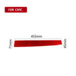 Adesivo decorativo per controllo centrale in fibra di carbonio per auto per Honda Civic di decima generazione 2016-2019, guida a sinistra, Central Control Left Drive