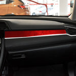Adesivo decorativo per controllo centrale in fibra di carbonio per auto per Honda Civic di decima generazione 2016-2019, guida a sinistra, Central Control Left Drive