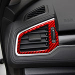 Adesivo decorativo per presa d'aria sinistra e destra in fibra di carbonio per auto per Honda Civic di decima generazione 2016-2019, guida a destra, Air Outlet Right Drive