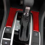 Adesivo decorativo per ingranaggi in fibra di carbonio per auto per Honda Civic di decima generazione 2016-2019, guida a destra e a sinistra universale, Gear