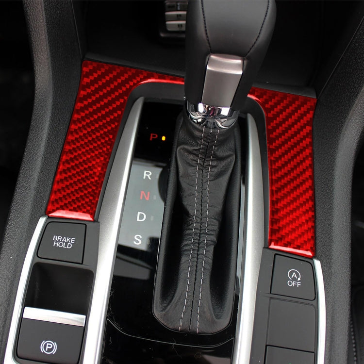 Adesivo decorativo per ingranaggi in fibra di carbonio per auto per Honda Civic di decima generazione 2016-2019, guida a destra e a sinistra universale, Gear