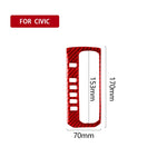 Adesivo fibra di carbonio per pulsante cambio Honda Civic 2016-20