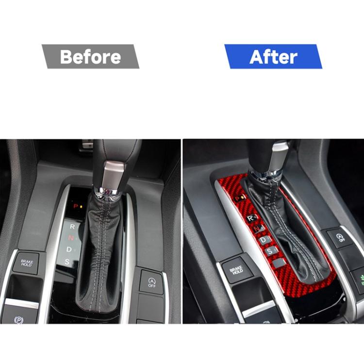 Adesivo fibra di carbonio per pulsante cambio Honda Civic 2016-20