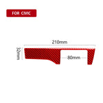 Adesivo decorativo per pannello interruttori fari in fibra di carbonio per auto per Honda Civic di decima generazione 2016-2019, guida a destra, Headlight Switch Right Drive