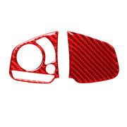 Adesivo decorativo per configurazione centrale con pulsante del volante in fibra di carbonio per Honda Civic di decima generazione 2016-2019, guida a destra e a sinistra universale, Steering Wheel Button Middle Configuration