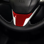 Adesivo decorativo per volante in fibra di carbonio per auto per Honda Civic di decima generazione 2016-2019, guida a destra e a sinistra universale, Steering Wheel