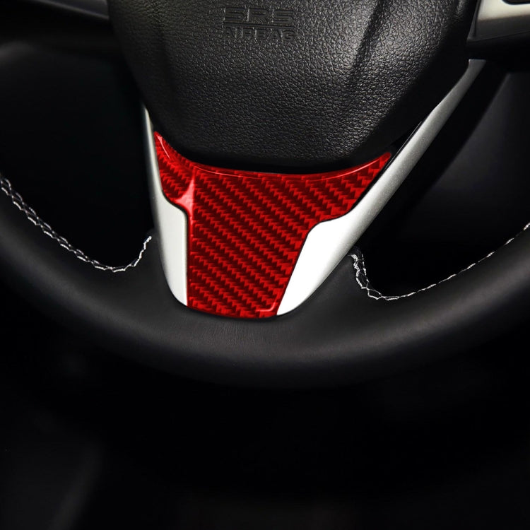 Adesivo decorativo per volante in fibra di carbonio per auto per Honda Civic di decima generazione 2016-2019, guida a destra e a sinistra universale, Steering Wheel