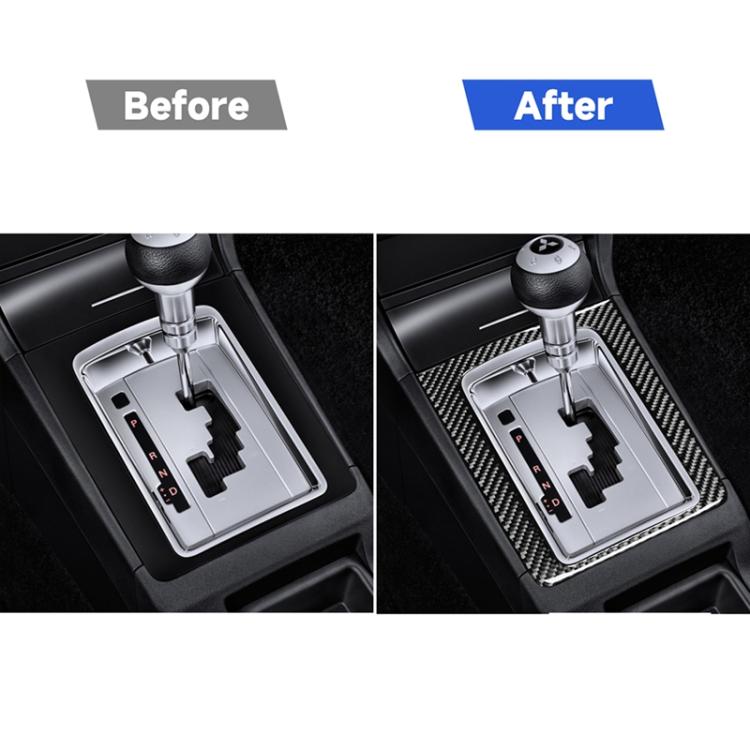 Adesivo decorativo fibra di carbonio per cambio Mitsubishi Lancer