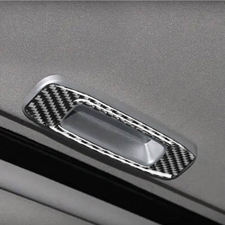 Adesivo decorativo per maniglia per lucernario in fibra di carbonio per auto per Mitsubishi Lancer EVO (DE/ES) 2008-2015, guida a destra e a sinistra universale, Skylight Handle (DE/ES)