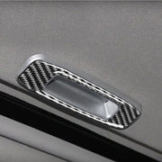 Adesivo decorativo per maniglia per lucernario in fibra di carbonio per auto per Mitsubishi Lancer EVO (DE/ES) 2008-2015, guida a destra e a sinistra universale, Skylight Handle (DE/ES)