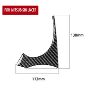 Adesivo decorativo tachimetro destro per auto in fibra di carbonio per Mitsubishi Lancer EVO 2008-2016, guida a sinistra, Right Speedometer