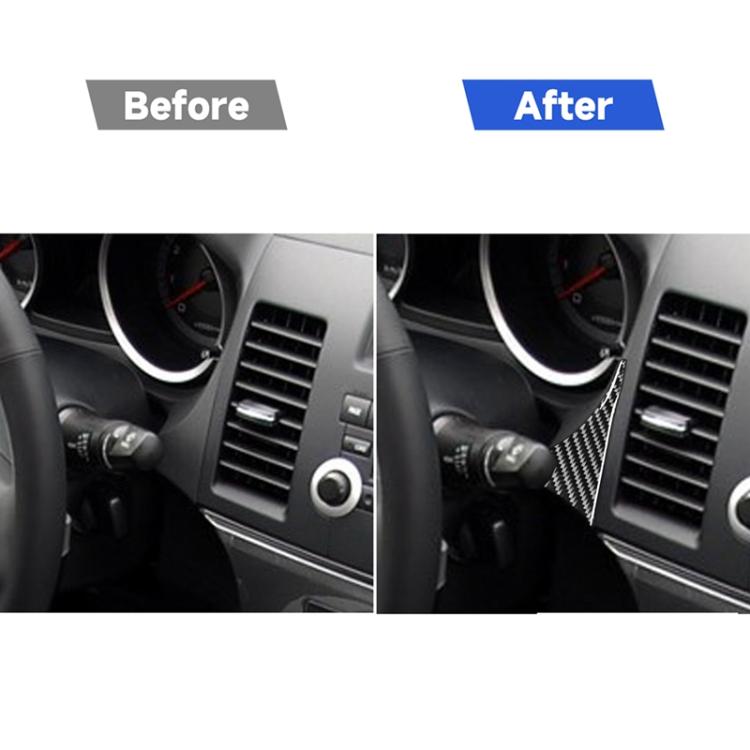 Adesivo decorativo tachimetro destro per auto in fibra di carbonio per Mitsubishi Lancer EVO 2008-2016, guida a sinistra, Right Speedometer