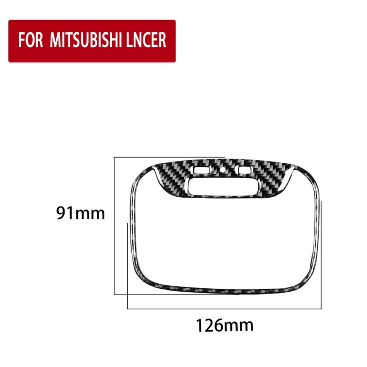 Adesivo fibra di carbonio luce lettura Mitsubishi Lancer EVO