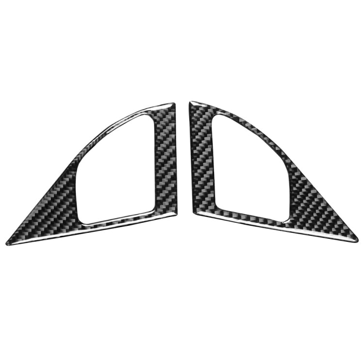 2 adesivi decorativi per altoparlanti sinistro e destro in fibra di carbonio per auto per Mitsubishi Lancer EVO (solo DE / ES) 2008-2015, guida sinistra e destra universale, Left and Right Speakers (Only DE / ES)