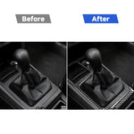 Adesivo decorativo per cambio manuale in fibra di carbonio per auto per Mitsubishi Lancer EVO (solo GTS) 2008-2015, guida a destra e a sinistra universale, Manual Gearbox (Only GTS)
