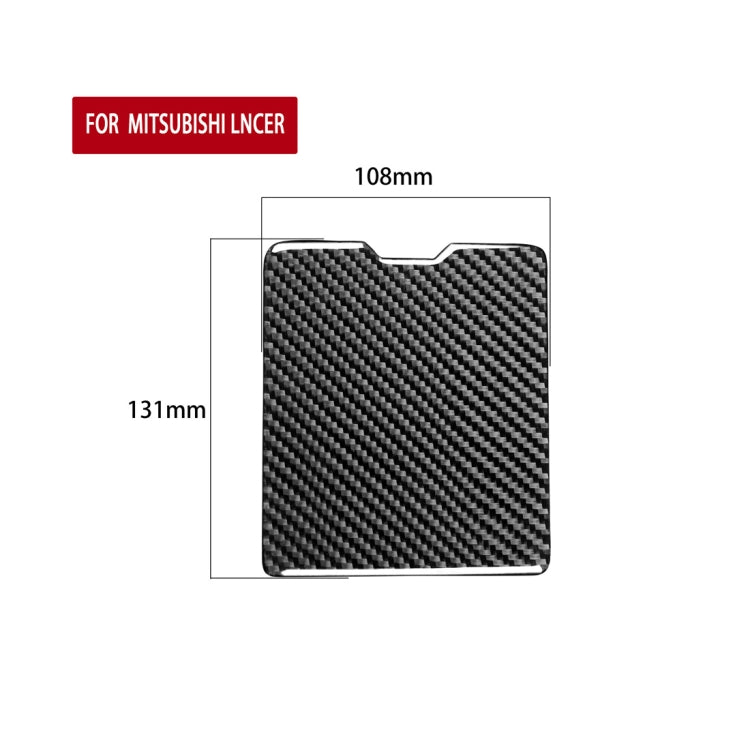 Adesivo decorativo per scatola portaoggetti per conducente in fibra di carbonio per auto per Mitsubishi Lancer EVO 2008-2015, guida a destra e a sinistra universale, Driver Storage Box