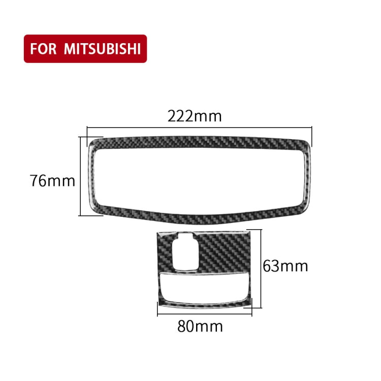 Luce di lettura anteriore per tetto in fibra di carbonio per auto senza adesivo decorativo per tetto apribile per Mitsubishi Lancer EVO 2008-2015, guida a destra e a sinistra universale, Roof Front Reading Light without Sunroof