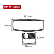 Luce di lettura anteriore per tetto in fibra di carbonio per auto senza adesivo decorativo per tetto apribile per Mitsubishi Lancer EVO 2008-2015, guida a destra e a sinistra universale, Roof Front Reading Light without Sunroof