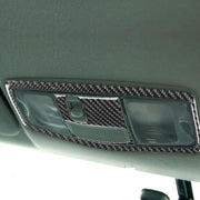 Luce di lettura anteriore per tetto in fibra di carbonio per auto senza adesivo decorativo per tetto apribile per Mitsubishi Lancer EVO 2008-2015, guida a destra e a sinistra universale, Roof Front Reading Light without Sunroof