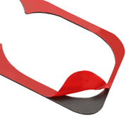 Adesivo decorativo portabicchieri posteriore centrale in fibra di carbonio per auto per Mitsubishi Lancer EVO 2008-2015, guida a destra e a sinistra universale, Rear Center Armrest Cup Holder