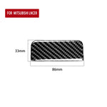 Adesivo decorativo per scatola portaoggetti lato passeggero in fibra di carbonio per auto per Mitsubishi Lancer EVO 2008-2015, guida a destra e a sinistra universale, Passenger Side Storage Bo